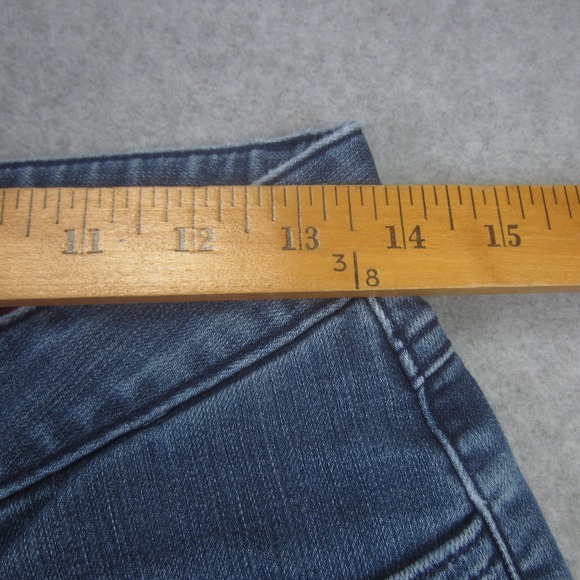 Prana Jeans Womens 0/25 Blue Flannel Lined Straight Leg Outdoor - Picture 12 of 16